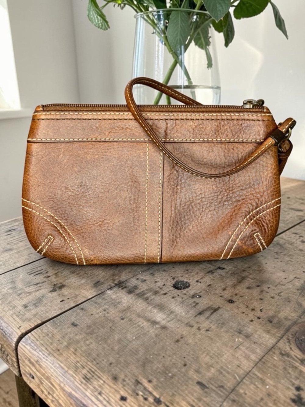 Vintage Coach Corset Leather Wristlet - Picture 2 of 12